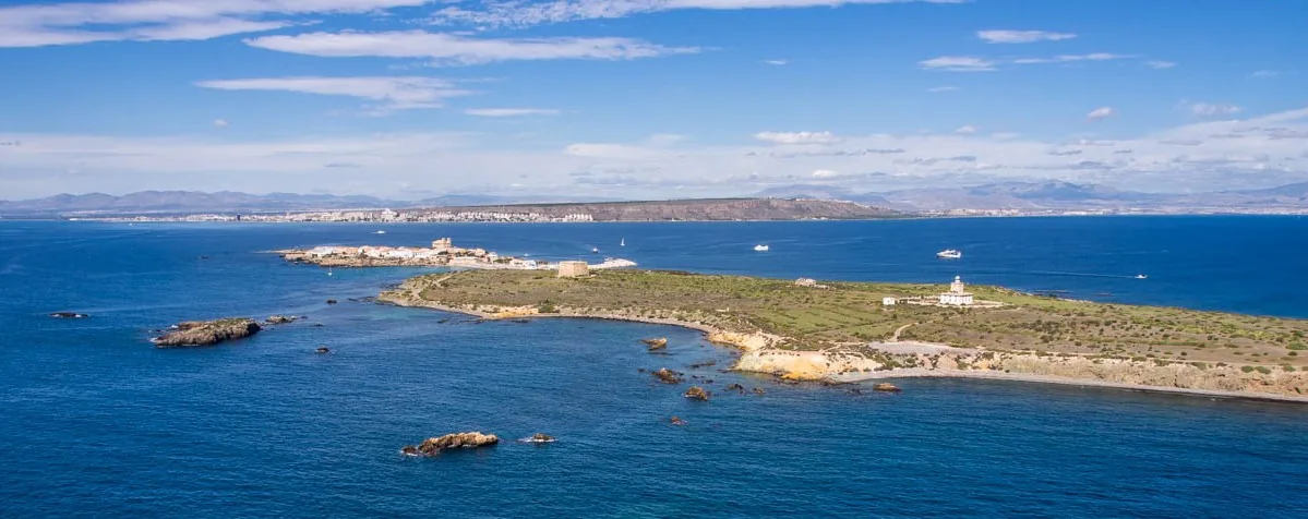 Vista aérea de la Isla de Tabarca